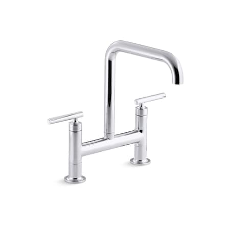 Kohler Purist Deck-Mount Bridge Faucet 7547-4-CP